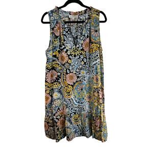 LOFT Women’s Paisley Flounce Dress / Size: Large